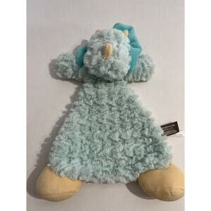 Demdaco Darcy Dinosaur Triceratops Rattle Lovey Blanket Security Baby